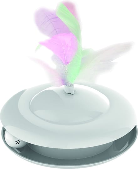 Mpets Speeltje Capella - Kattenspeelgoed - Ø12x8 cm Wit Interactief