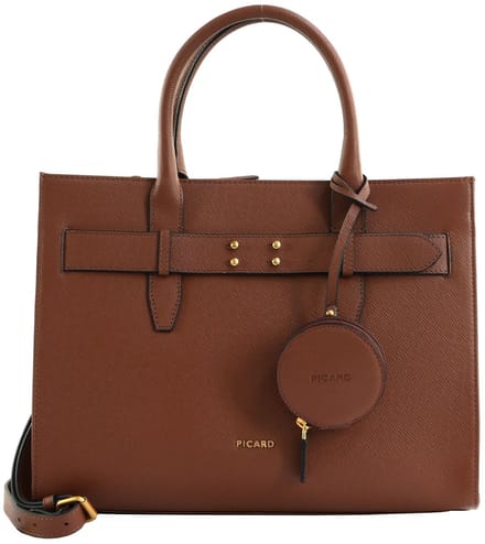 PICARD Leren shopper schoudertas Chic Way Shopper Cognac bruine