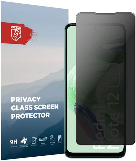 Rosso Xiaomi Redmi Note 12 5G / Poco X5 9H Tempered Glass Screen Protector Privacy