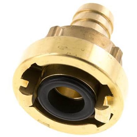 25-D (31 mm) Messing Storz-koppeling 19 mm Slangpilaar Draaibaar voor PVC slang