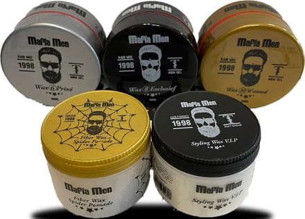 5 Pack- Haarwax Mix- Mafia Men- Wax - Pomade- Gummy- Paste- Fiber- Spider-Man ( 750 ml)