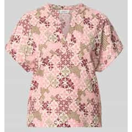 regular fit T-shirt in crinkle-look