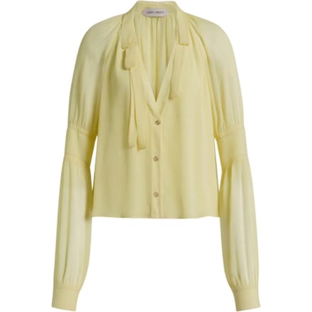 Blouses en hemden vrouw Alberta Ferretti - Creponne shirt - geel