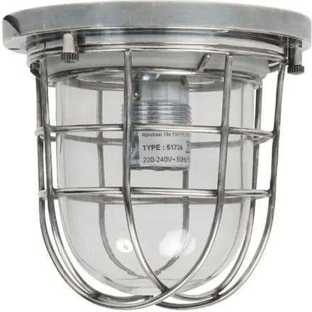 KS Verlichting Buitenplafondlamp Hobart Antiek Zilver