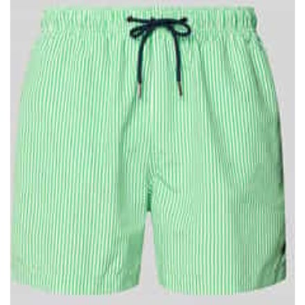 Zwemshort met achterzak en labelpatch