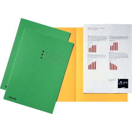 Vouwmap Esselte A4 manilla 180gr groen