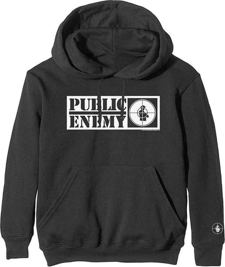 Public Enemy - Crosshairs Logo Hoodie/trui - L - Zwart