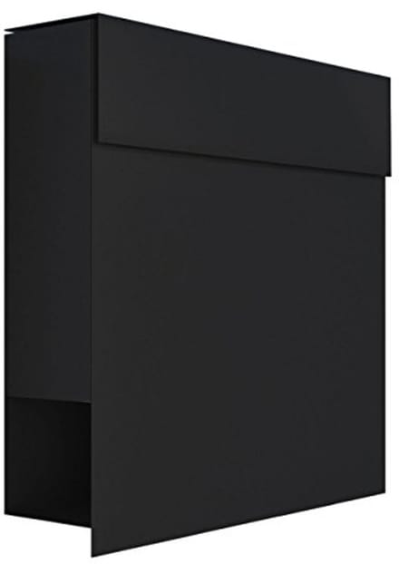 Muurbrievenbus met Krantenvak – Modern Design in Zwart
