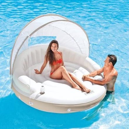 Intex Boot Canopy Island - opblaasbare sofa - drijvende eilandje