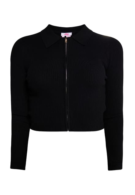 Mymo Kort vest Dames zwart