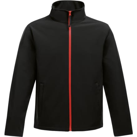 Regatta Opmerkelijk Heren Ablaze Afdrukbaar Soft Shell-jasje (Zwart/Klassiek Rood)