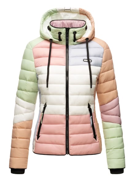 Navahoo Lulana Multikulti dames gewatteerde jas – Licht, kleurrijk & trendy