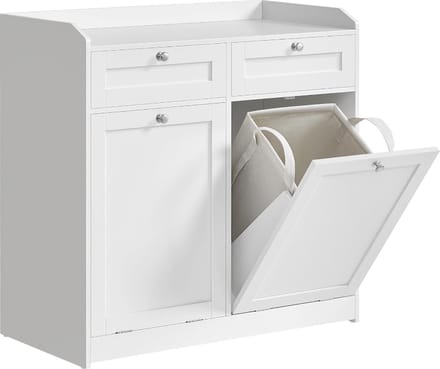 MIRA Home - Badkamerkast - Kast - Hout - Wit - 30x60x110