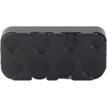 Distributeur de pièces en euros rectangulaire, porte-monnaie en plastique, boîte de rangement, organisateur pour voiture gray