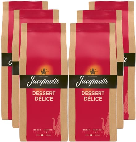 Jacqmotte Dessert Delice - Multipack - Gemalen Koffie - 1,5kg (6x250g)