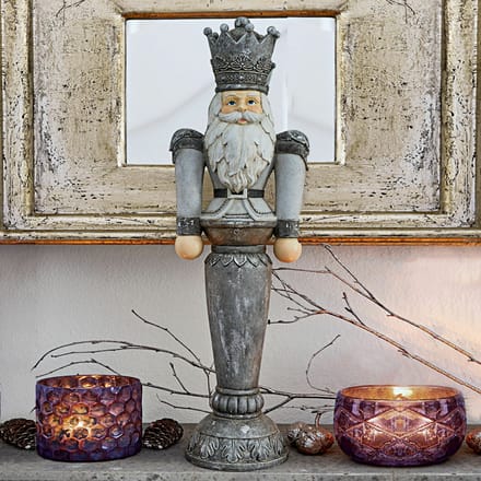 LOBERON Decoratie figuur Carter antiekgrijs