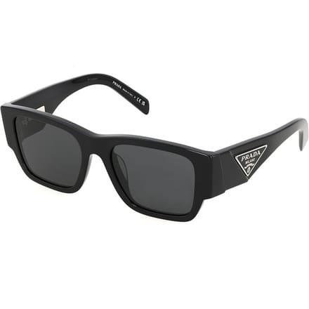Prada Casual Comfortabel Minimalistisch Vierkante Zonnebril Unisex Zonnebril PR10ZS1AB5S0 Basic Packaging-Eyeglass Case+Box,55 gray