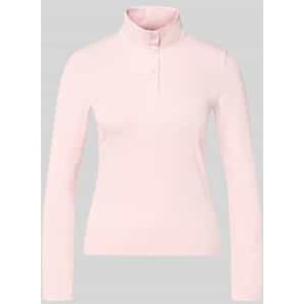 Slim fit shirt met lange mouwen van katoenmix