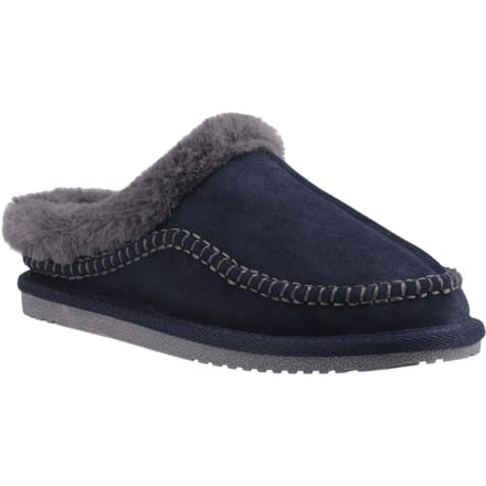 Hush Puppies Anika Suède Dames Navy Slippers