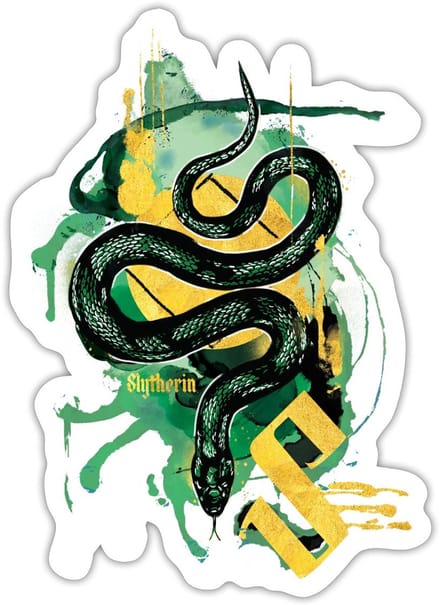 Harry Potter Zwadderich Slang Sticker maat S (10 x 10 cm)