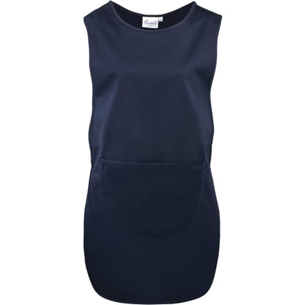 Premier Dames/Dames Lange Lengte Zak Tabberd / Werkkleding (Pakket van 2) (Marine)