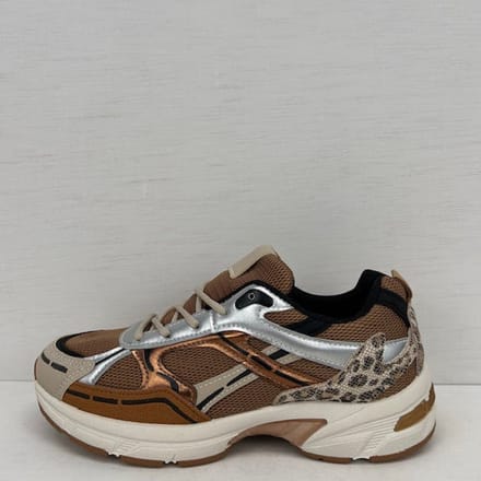 Trendy sneakers met gave afwerking brons Brons / 36
