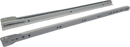Hoexs - Laderails - Rolgeleiders - 50cm - Wit - Set van 2 - Ladegeleiders - Volledig uittrekbaar