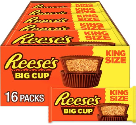 Reese’s Big Cup King Size – 80 × 79 g – 5 Boxes – Ultra Bulk Case