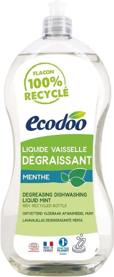 Ecodoo Afwasmiddel vloeibaar ontvettend munt bio 1 Liter