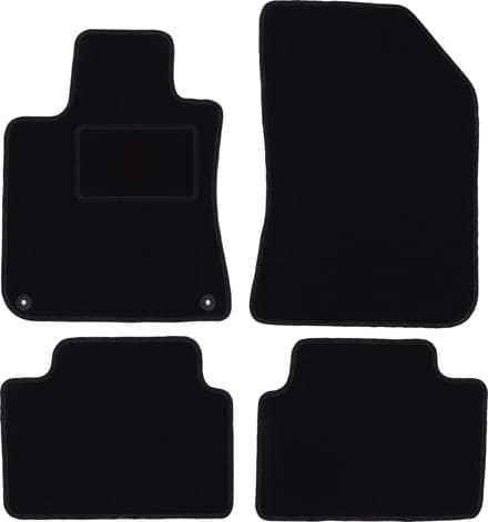 Zwarte veloursmatten voor: Peugeot 308 II hatchback (2013-)