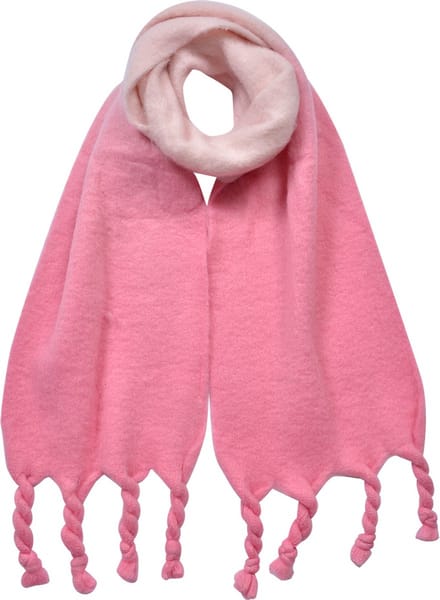 Clayre & Eef Wintersjaal Dames 32x220 cm Roze Synthetisch