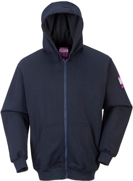 Portwest FR Modaflame Sweatshirt met rits en capuchon FR81 - Marine - 4XL
