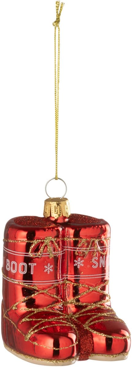 J-Line hanger Maan Laarzen - glas - rood