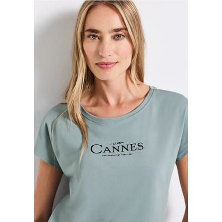 Shirt met folietekst