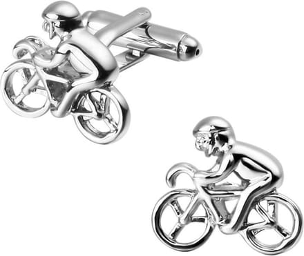 Montebello Manchetknopen Fiets - 316L Staal - Sport - 18x18mm
