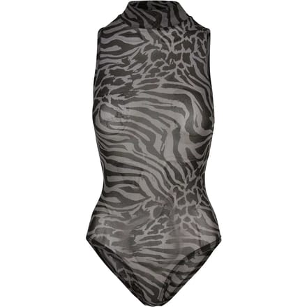 Urban Classics - Sleeveless Mesh asphalt/black Bodysuit - 4XL - Grijs/Zwart