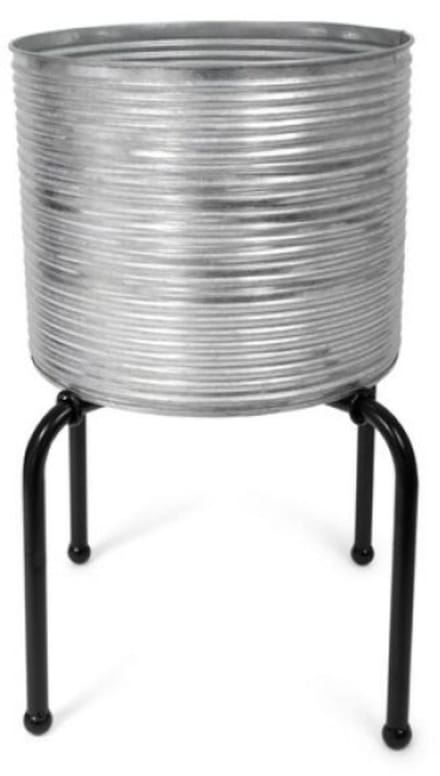 SENZA Bloemenbak - Bloemenvat - 27 CM - Zilver