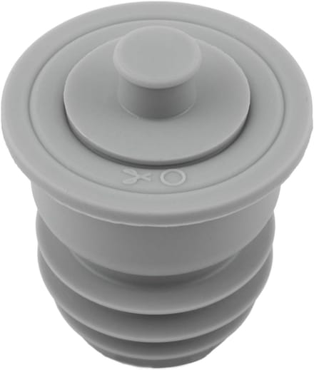 Afvoerplug - Afvoerring - Geur blokkeren - Duurzaam siliconen - 87 cm - Grijs