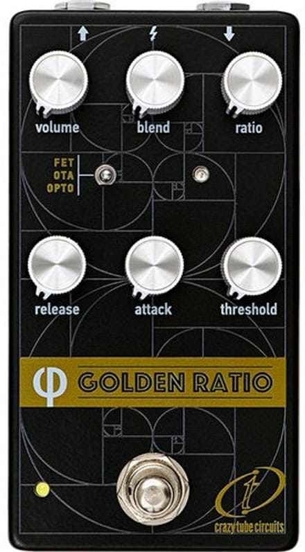Crazy Tube Circuits Golden Ratio Phi V2 multi-mode analoge compressor effectpedaal
