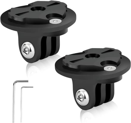 Fiets Camera Bevestiging, Fiets Computer Plug Adapter, Beugel voor Actiecamera en Computer op Fiets Stuur, Geschikt voor Garmin Edge en GoPro