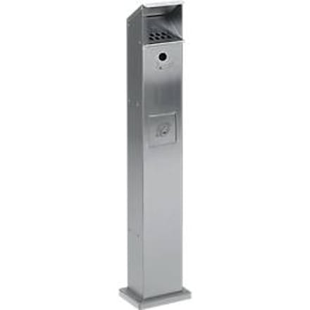 Combi-asbak voor buitengebruik, rvs