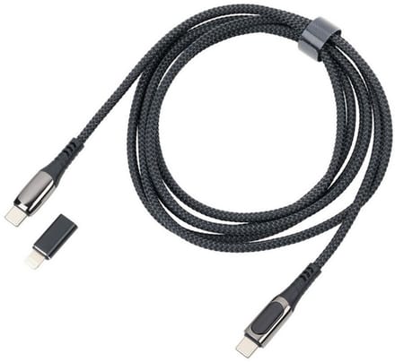TROIKA CBL20/BK USB-kabel 2 m USB C USB C/Lightning Zwart