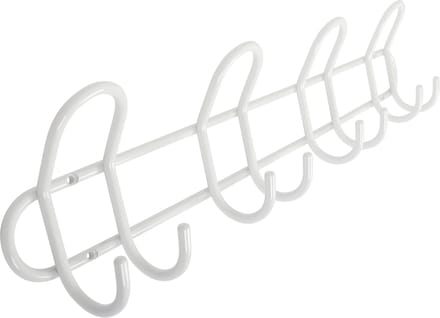 HOME It® kapstok met 4 haken Ø8 mm x 54,5×6,5 x 13 cm wit
