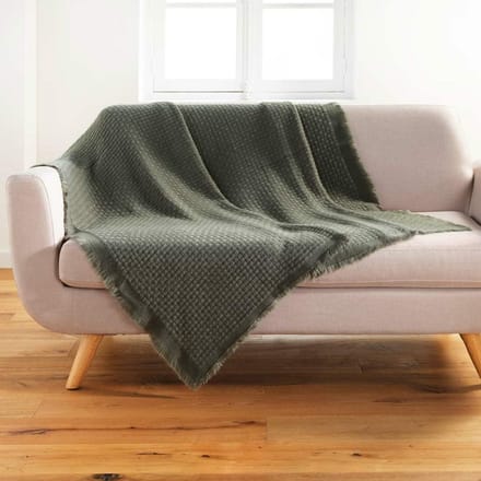 Plaid Imani 125 cm x 150 cm Khaki