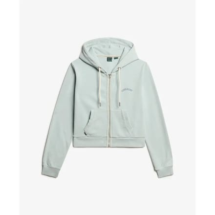 Superdry - Essential Logo korte hoodie met rits - Dames - Hoodies