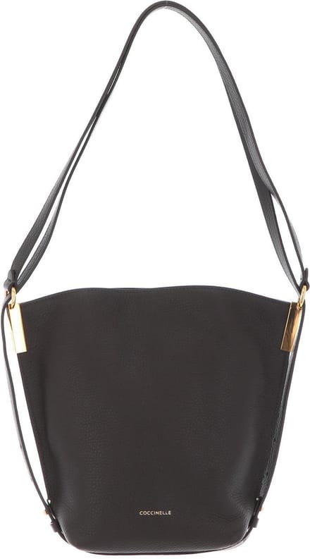 COCCINELLE Leren Schoudertas Estelle Handbag Bark Donkerbruin