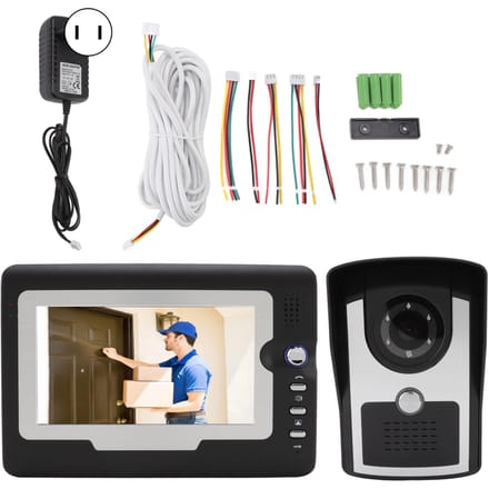 Slimme HD Video Intercom Deurbel Huis Elektronische Intercom Deurbel met 12 Bellen TFT LCD Scherm