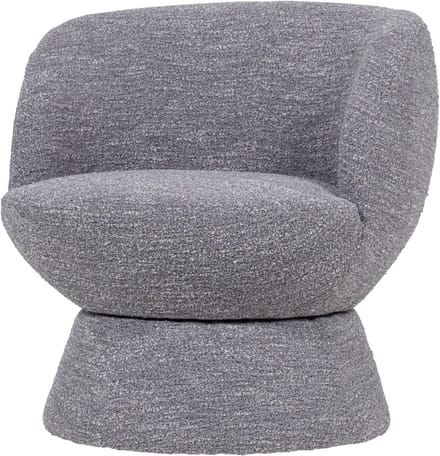 WOOOD Shuffle Draaifauteuil - Melange - Grijs - 72x73x71