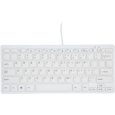 USB-minitoetsenbord met chocoladeknoppen Stijlvol en draagbaar toetsenbord voor desktop- en laptopgebruik wit