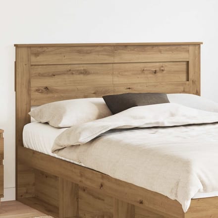 vidaXL Hoofdbord Artisan Eiken Bewerkt hout